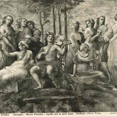 Detail Photograph of Painting, "The Parnassus"