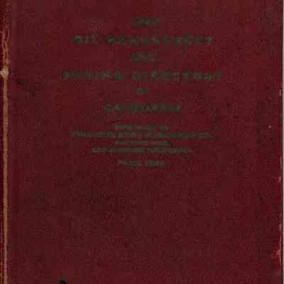 Oil Bradstreet and Mining Directory of California