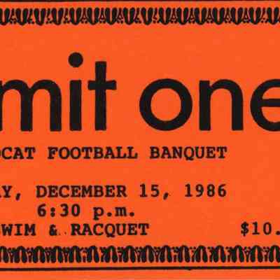 Wildcat Football Banquet Ticket