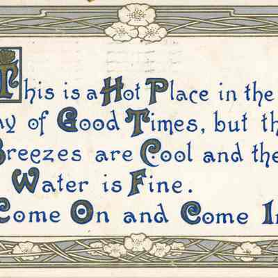 Postcard with Text