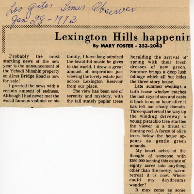 Los Gatos Times Observer, January 28, 1972