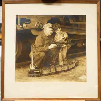 Untitled (Billy Jones helps a young Donald Lyons)