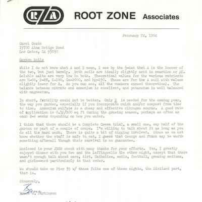 Soil Report, 19700 Alma Bridge Rd.
