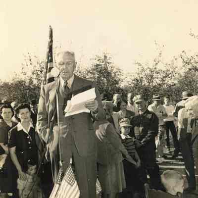 Fred Reynolds at Wildcat Railroad Ceremony