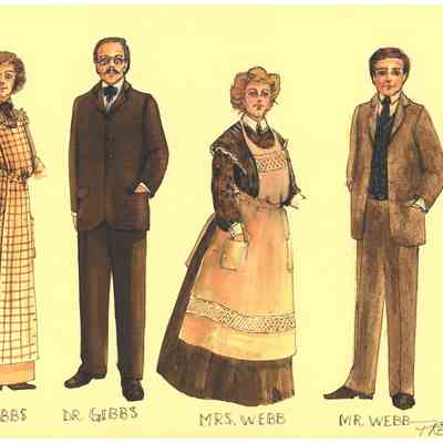 Costume Renderings for "Our Town"