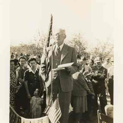 Fred Reynolds at Wildcat Railroad Ceremony
