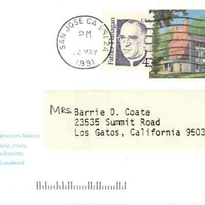 Postcard to Carol Coate