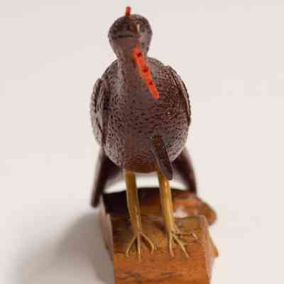 Bronze Turkey Wood Carving