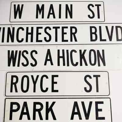 Los Gatos Street Signs