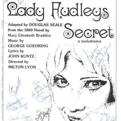 Signed "Lady Audley's Secret" Poster