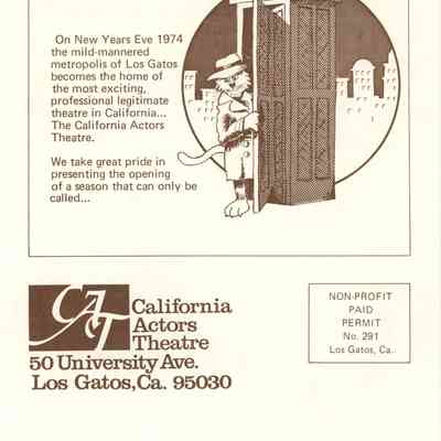 California Actors Theatre First Season Brochure
