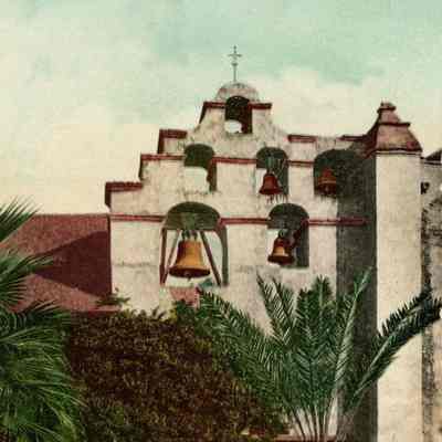 San Gabriel Mission Postcard