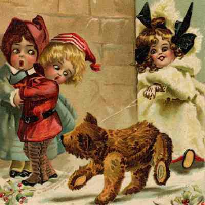 Illustrated Winter Postcard