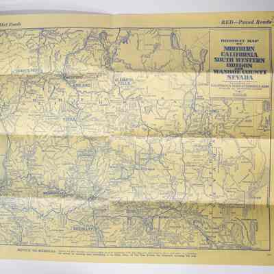 Northern California and Southern Oregon Road Map