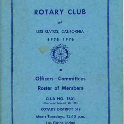 Rotary Club of Los Gatos Roster Booklet