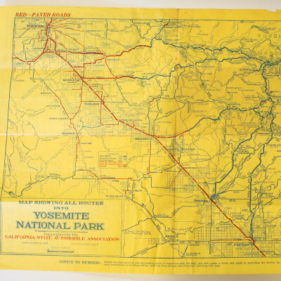 Yosemite National Park Road Map