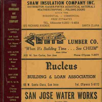 Polk's Los Gatos City Directory, 1962
