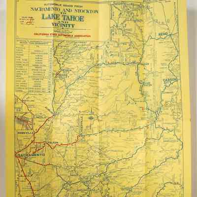 Lake Tahoe Road Map