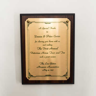 Commemorative Plaque
