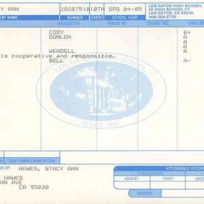 LGHS Report Card