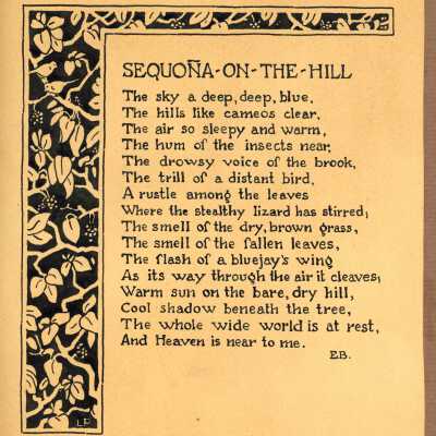 Sequoña-On-The-Hill Poem