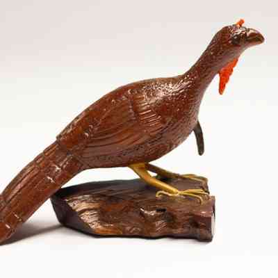 Bronze Turkey Wood Carving