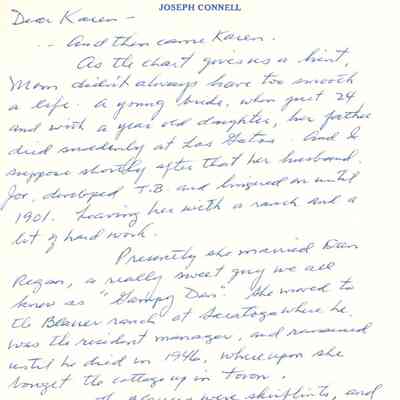 Joseph Connell, Jr. to Karen Connell Cauayani