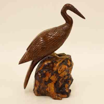 Heron Wood Carving
