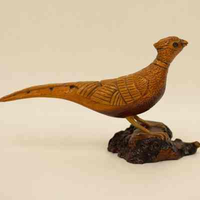 Pheasant Wood Carving