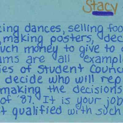 Junior Representative Speech Note