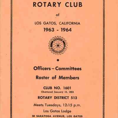Rotary Club of Los Gatos Roster Booklet