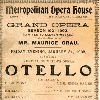Otello Program, 1902