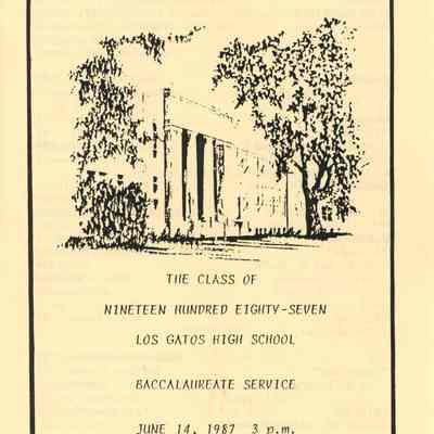 LGHS Class of 1987 Baccalaureate Service Program