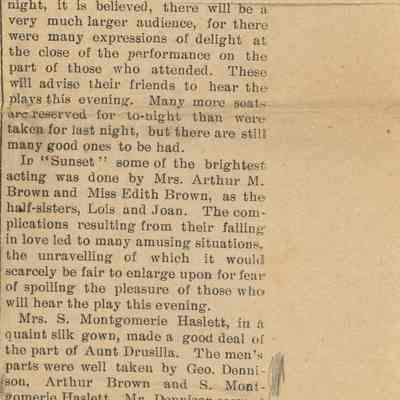 Newspaper Clipping
