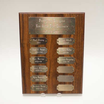 Poet Laureate Plaque