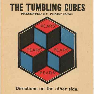 Tumbling Cubes Advertising Card