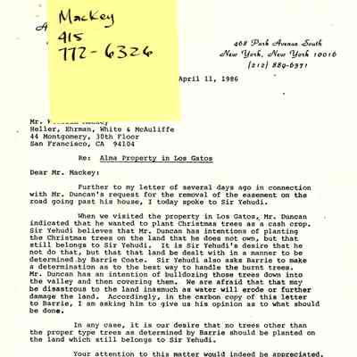 Aaron Kozak to William Mackey