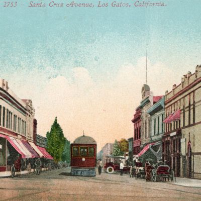 Santa Cruz Avenue Postcard