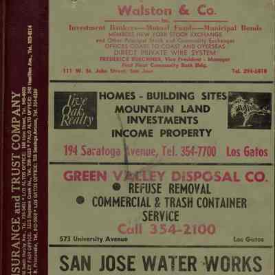 Polk's Los Gatos City Directory, 1967