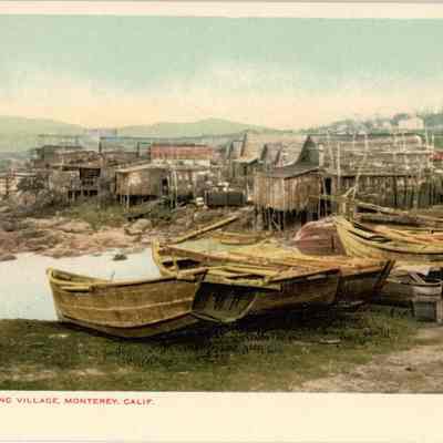 Chinese Fishing Village Postcard