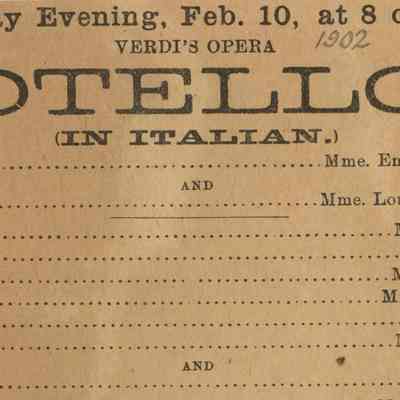 Opera Program, "Otello"