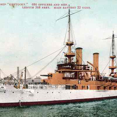 USS Kentucky Postcard