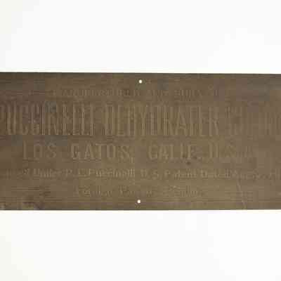 Puccinelli Dehydrater Co. Sign