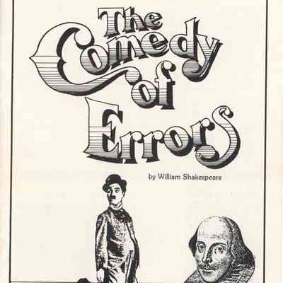"The Comedy of Errors" Program