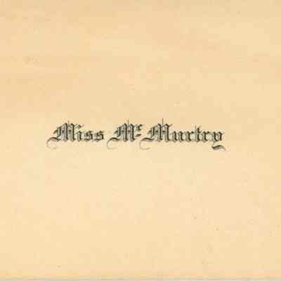 Miss McMurtry Calling Card