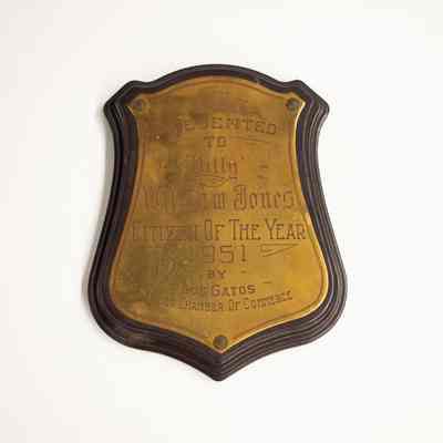 Citizen of the Year Award Plaque