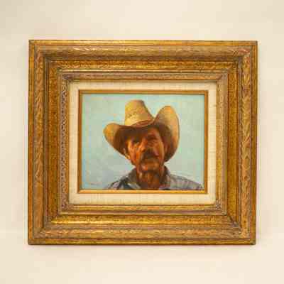 Untitled (Portrait of Man in Cowboy Hat)
