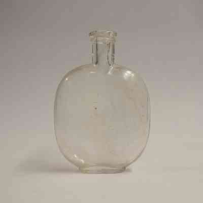Glass "Pumpkin Seed" Flask