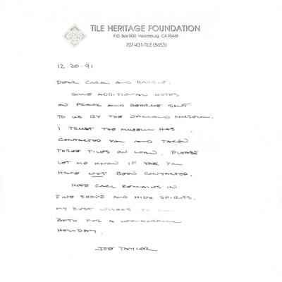 Letter, Photocopy