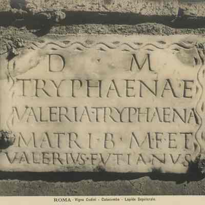 Photograph of Tombstone, Vigna Codini